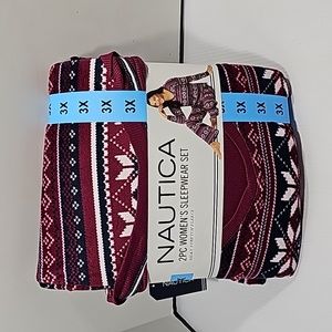 Women's Nautica Pajama Set- 3X